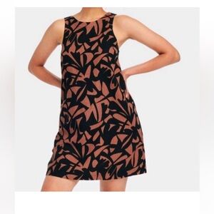 A New Day Mini Linen Shift Dress